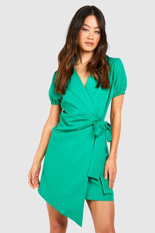 Robe portefeuille - Vert