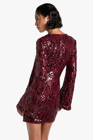 Robe droite - Bordeaux