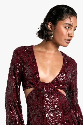 Robe droite - Bordeaux