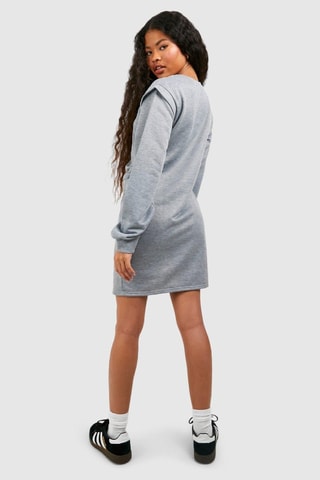 Robe sweat - Gris clair chiné