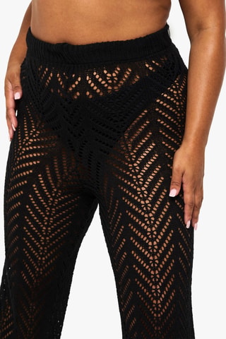 Pantalon de plage taille haute - Noir