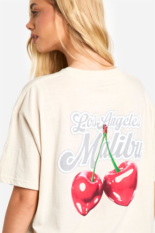 Oversized T-shirt - Beige