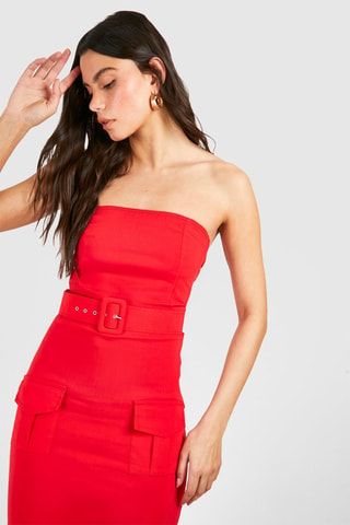 Robe bustier - Rouge