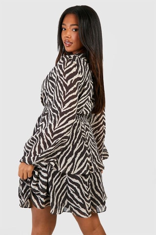 Robe volantée - Noir