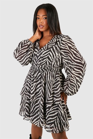 Robe volantée - Noir