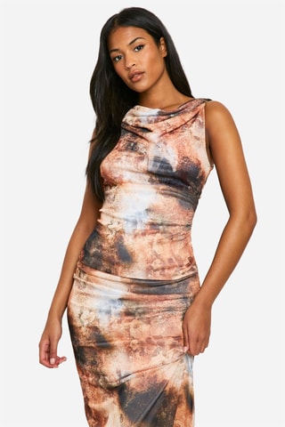 Robe longue tie and dye - Corail
