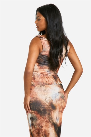 Robe longue tie and dye - Corail