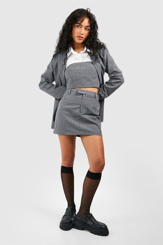 Crop top bustier - Gris