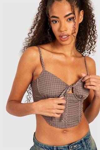 Crop top - Marron