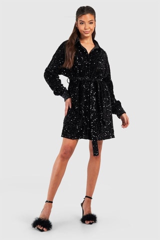 Robe chemise - Noir