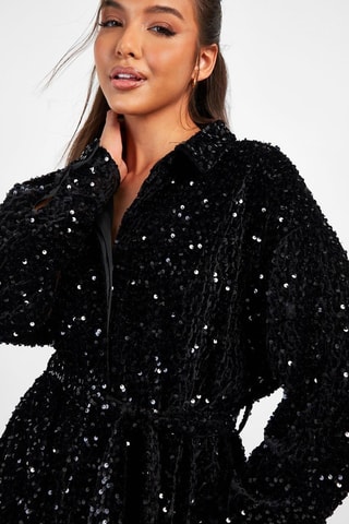 Robe chemise - Noir