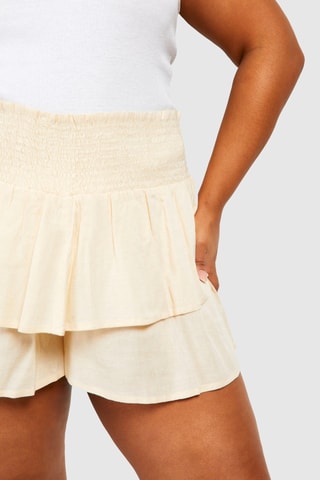 Short taille haute - Ecru