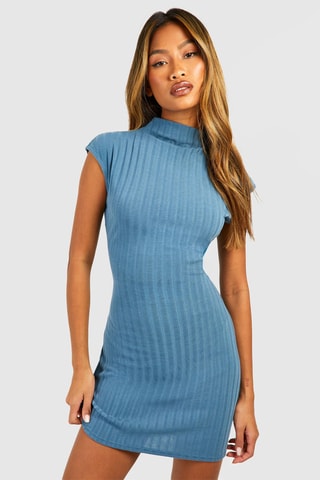 Robe fourreau - Bleu cobalt