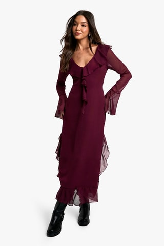 Robe volantée - Violet
