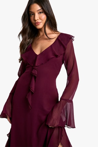 Robe volantée - Violet