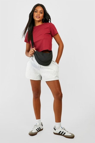T-shirt cropped - Bordeaux