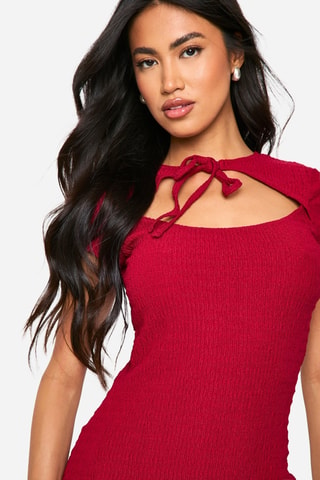 Robe fourreau - Rouge