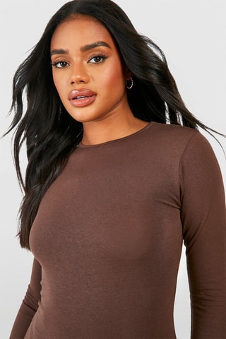 Robe fourreau - Marron
