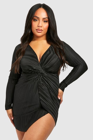 Robe portefeuille - Noir