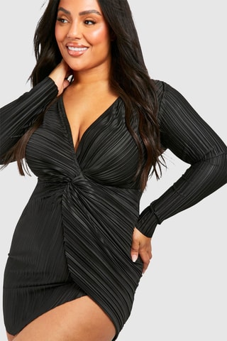 Robe portefeuille - Noir