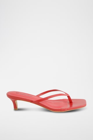 Sandales à talons - Rouge