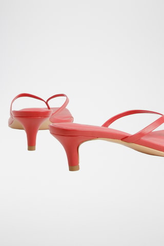 Sandales à talons - Rouge