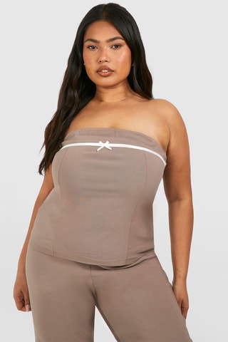 Top bustier - Taupe