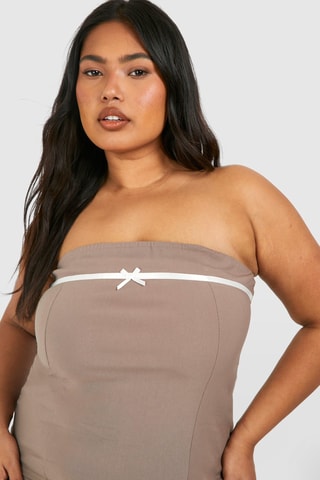 Top bustier - Taupe