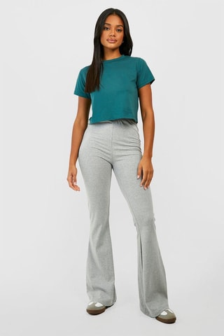 T-shirt cropped - Vert foncé