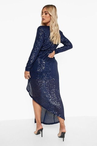 Robe portefeuille - Bleu marine
