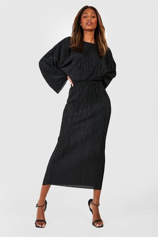 Robe plissée - Noir