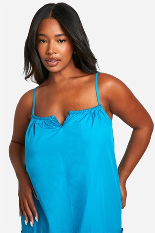 Robe trapèze - Bleu cobalt