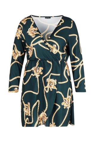 Robe portefeuille - Vert foncé