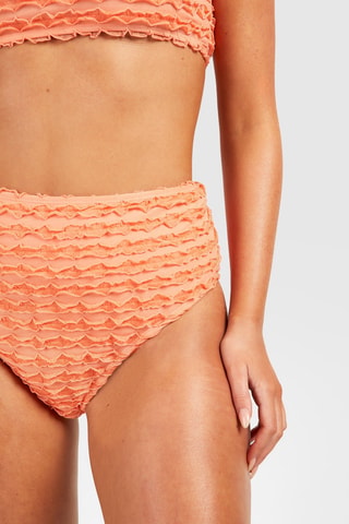 Bas de maillot taille haute - Orange