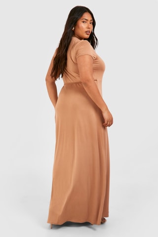 Robe portefeuille - Beige