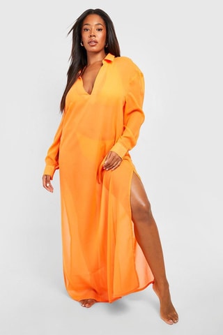 Robe de plage - Orange