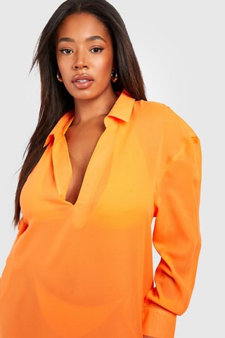 Robe de plage - Orange