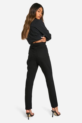 Jean skinny taille haute - Noir