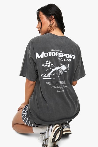 T-shirt Sunday Motorsport Club - Noir
