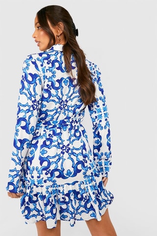Robe chemise - Bleu roi