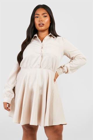 Robe patineuse - Beige