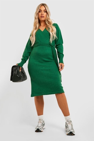 Robe pull - Vert foncé