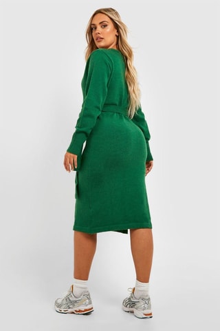 Robe pull - Vert foncé