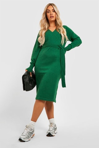 Robe pull - Vert foncé