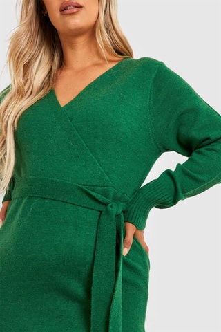 Robe pull - Vert foncé