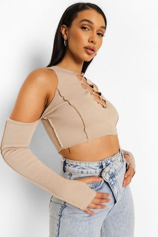 Crop top - Beige