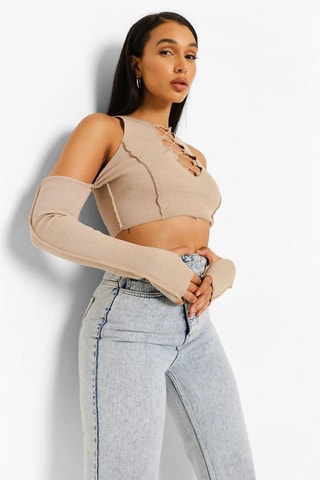 Crop top - Beige