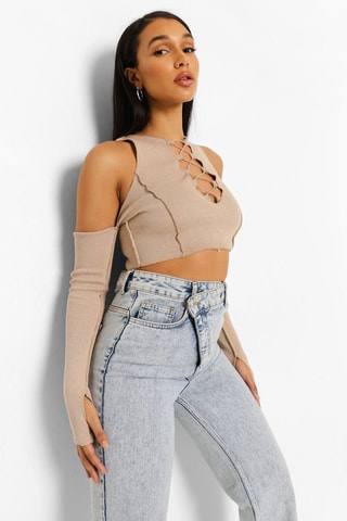 Crop top - Beige