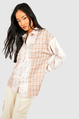 Chemisier oversize - Beige