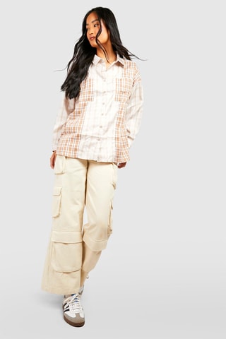 Chemisier oversize - Beige